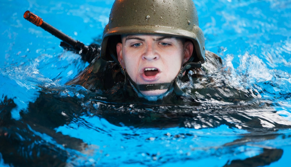 Keeping Afloat: Marines fight to earn title as water survival instructors