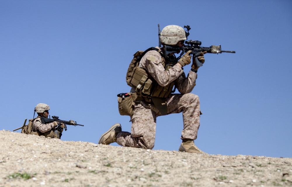 Echo 2/9 Marines conduct combat operations