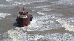 Grounded vessel off Texas