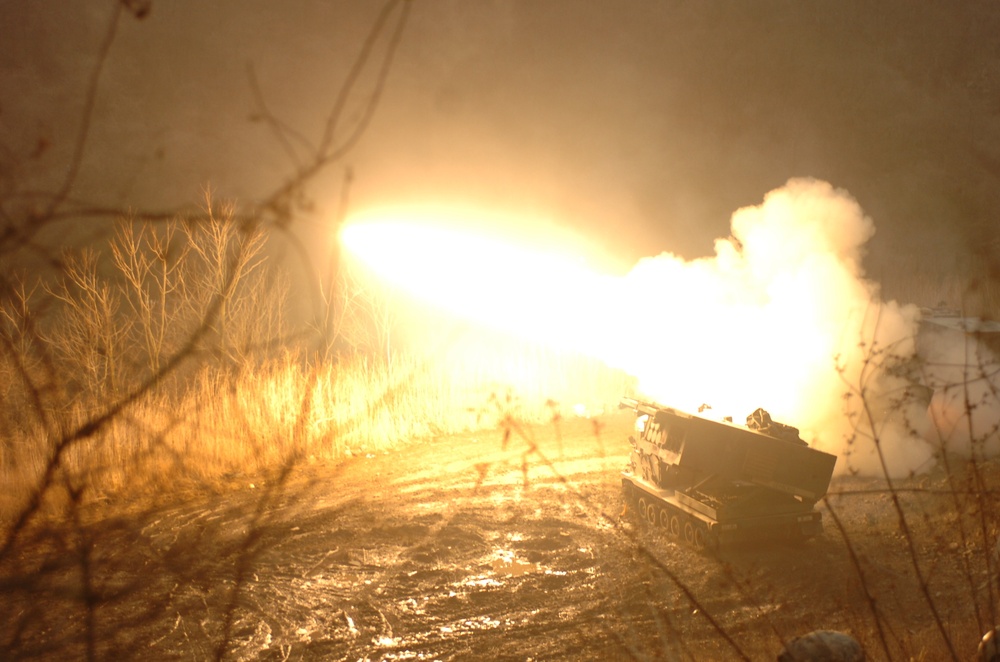 210th Fires Brigade conducts MLRS live fire