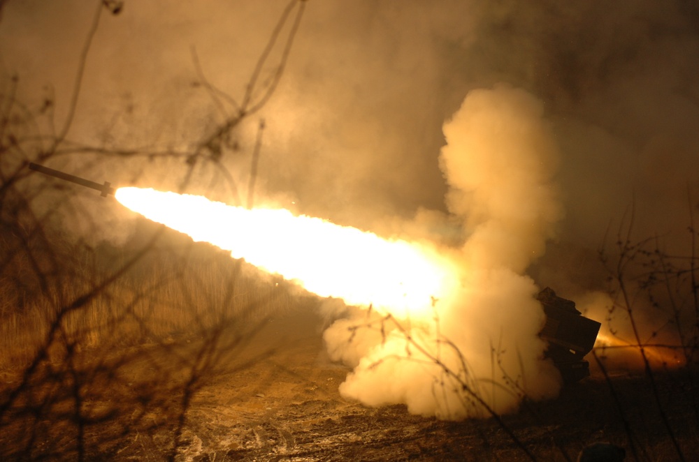 210th Fires Brigade conducts MLRS live fire