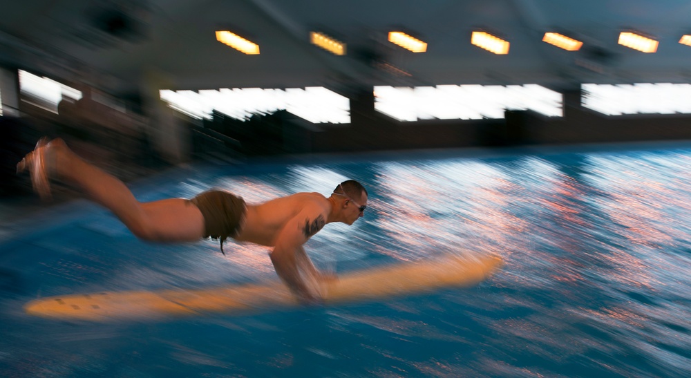 Keeping Afloat: Marines fight to earn title as water survival instructors