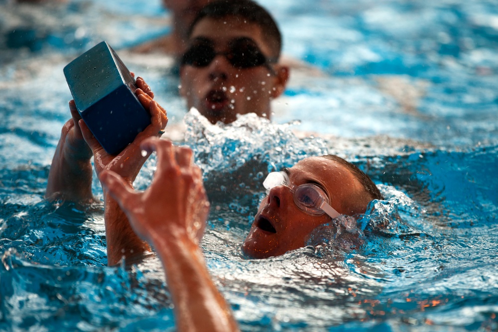 Keeping Afloat: Marines fight to earn title as water survival instructors