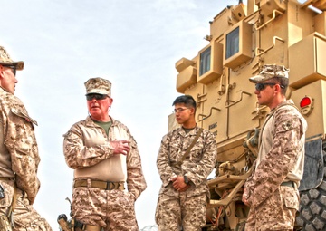 talking with Marines