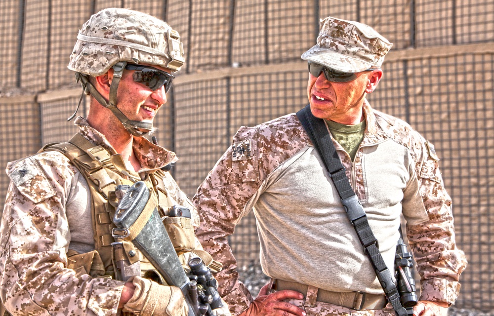 Talking to troops