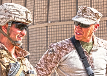 Talking to troops