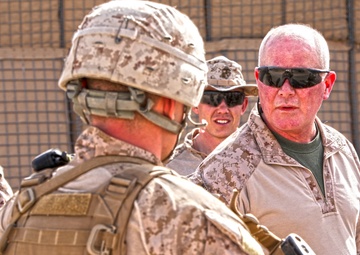 Talking with troops