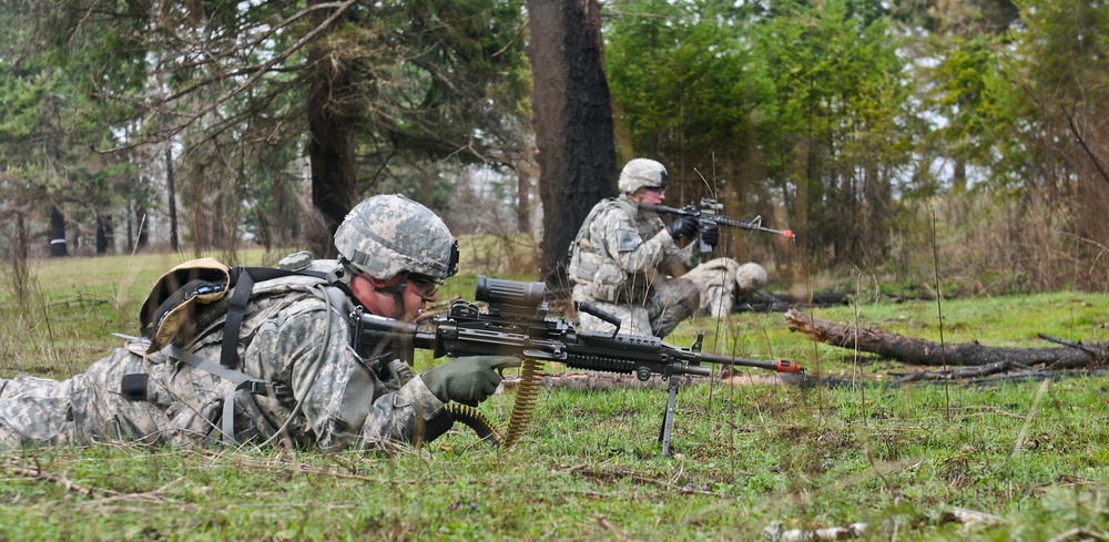 Field artillerymen learn infantry skills in squad live-fire exercise