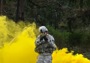 Field artillerymen learn infantry skills in squad live-fire exercise