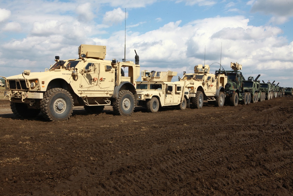 Convoy operation looks to the skies