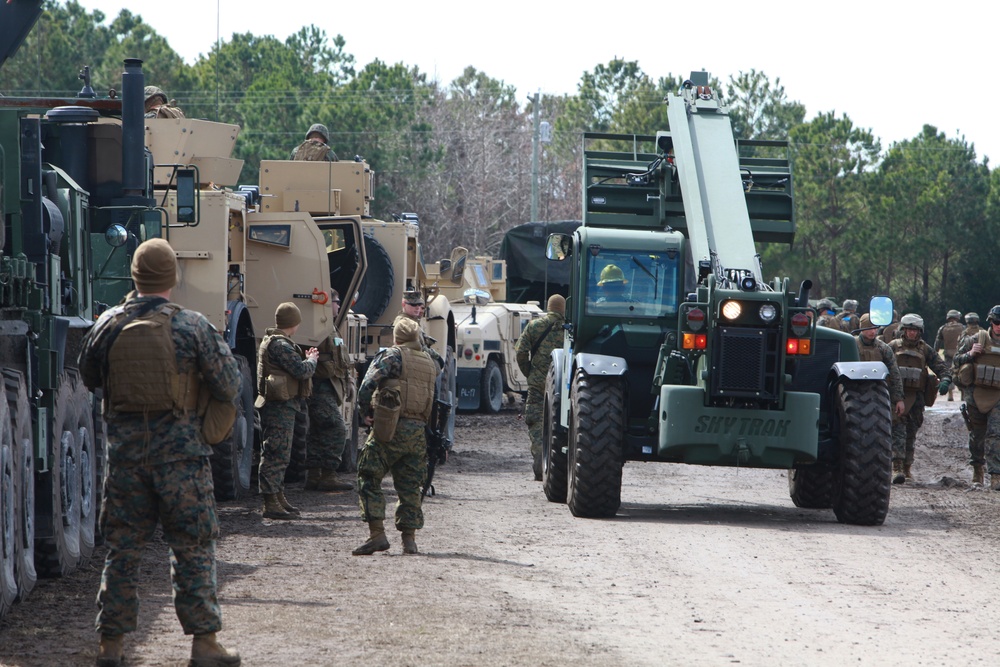 Convoy operation looks to the skies