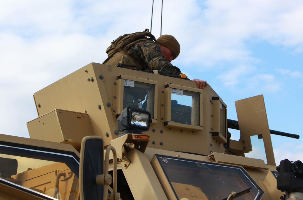 Convoy operation looks to the skies