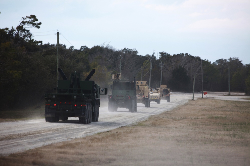 Convoy operation looks to the skies