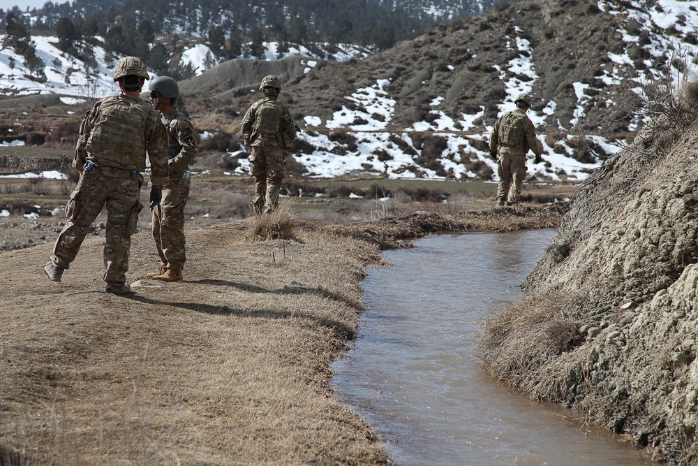 Patrol near COP Zerok, Paktika province