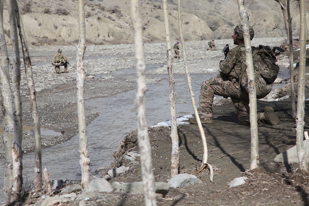 Patrol near COP Zerok, Paktika province