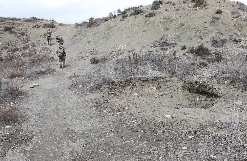 Patrol near COP Zerok, Paktika province