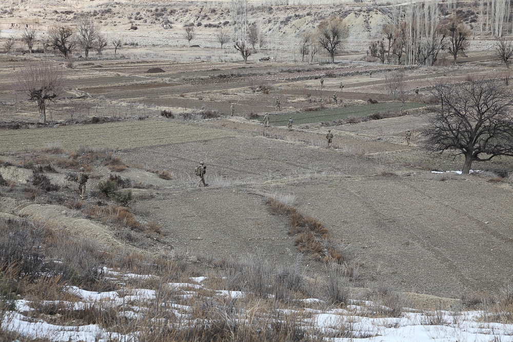 Patrol near COP Zerok, Paktika province