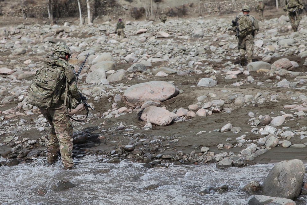 Patrol near COP Zerok, Paktika province