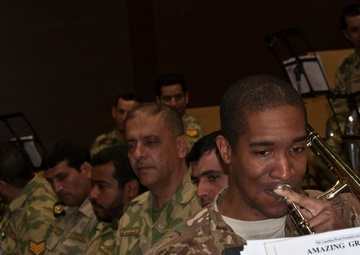 1st ID Brass Quintet teams up with Kuwait National Guard Band