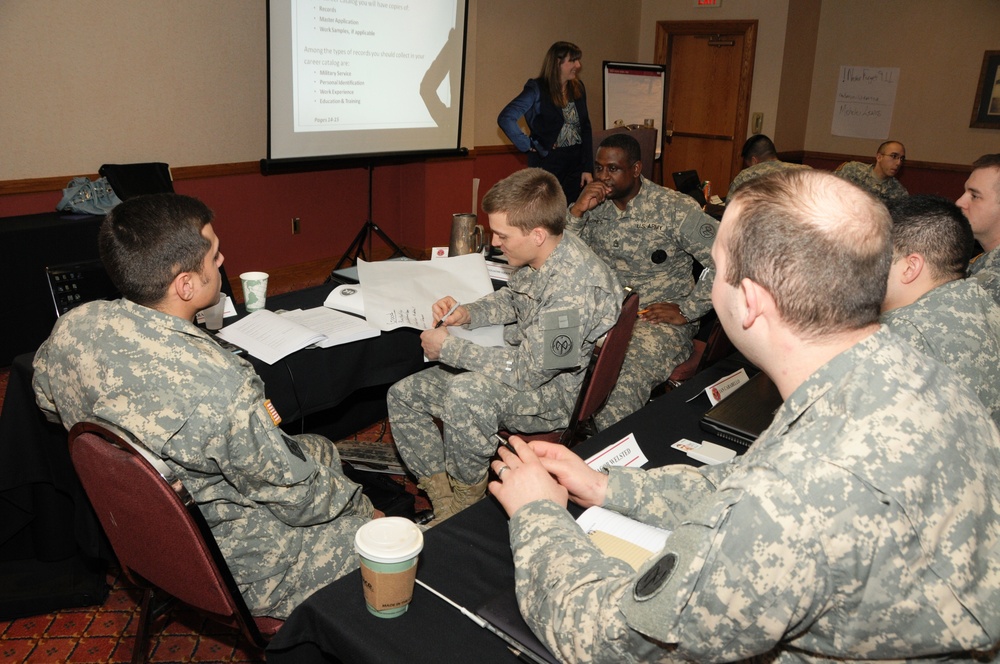 Workshop helps guard soldiers leaving active duty hone job hunting skills