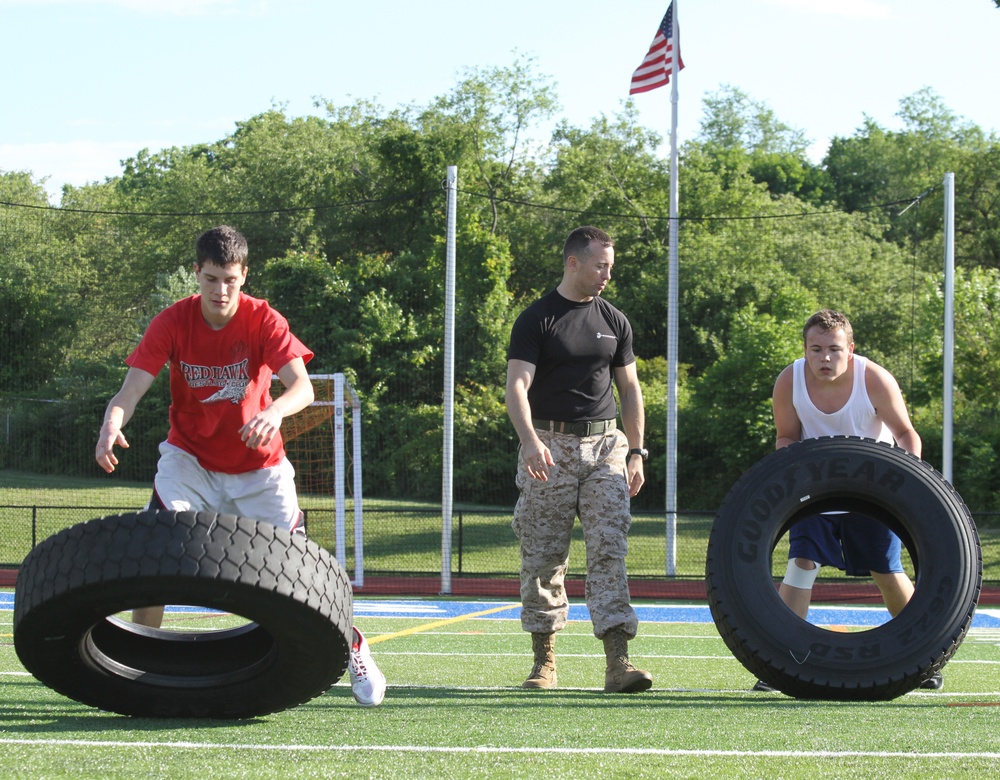 Marine officer spearheads athlete leadership program