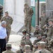 Secretary of defense visits Jalalabad Airfield, Afghanistan