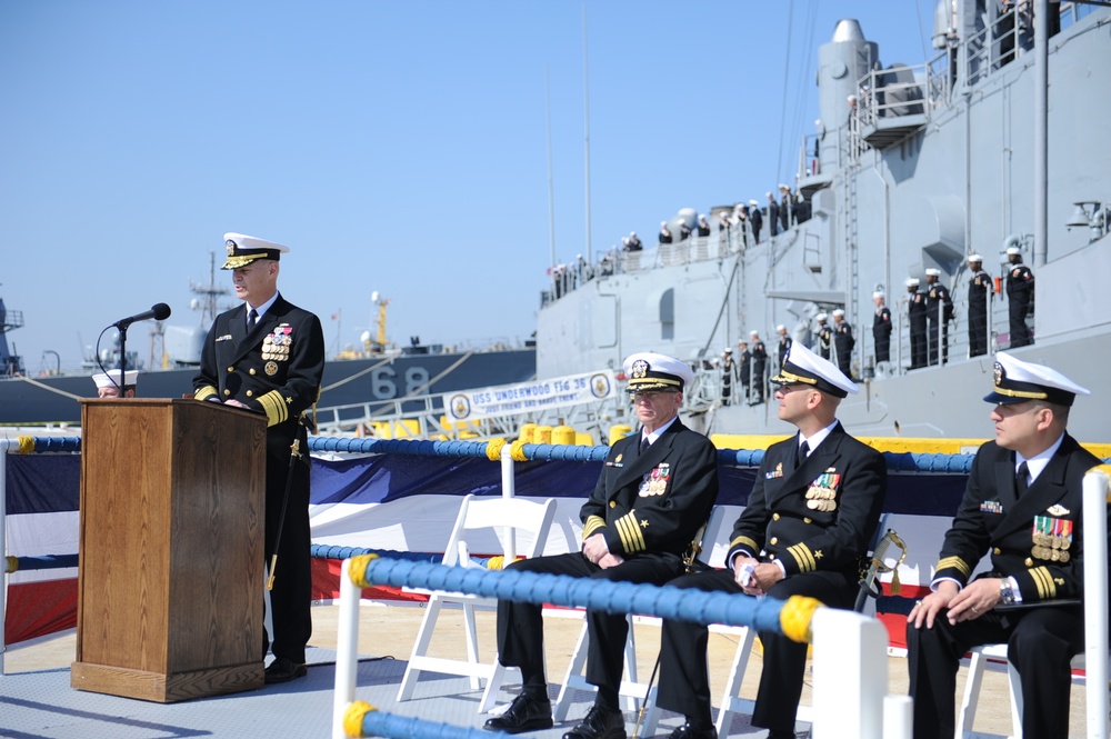 USS Underwood decommissioning