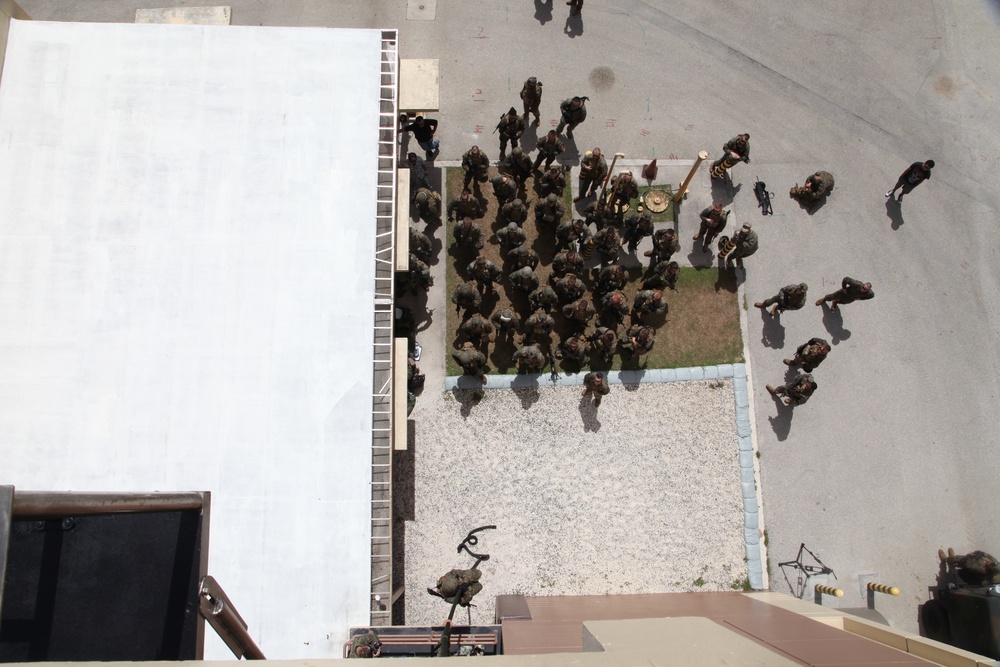 Infantry Marines on Guam master fast-rope and rappel