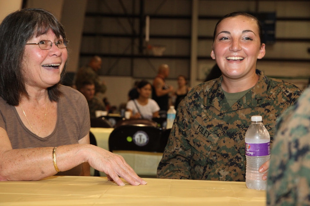 Marines help Yigo celebrate during Guam’s National Guard send-off