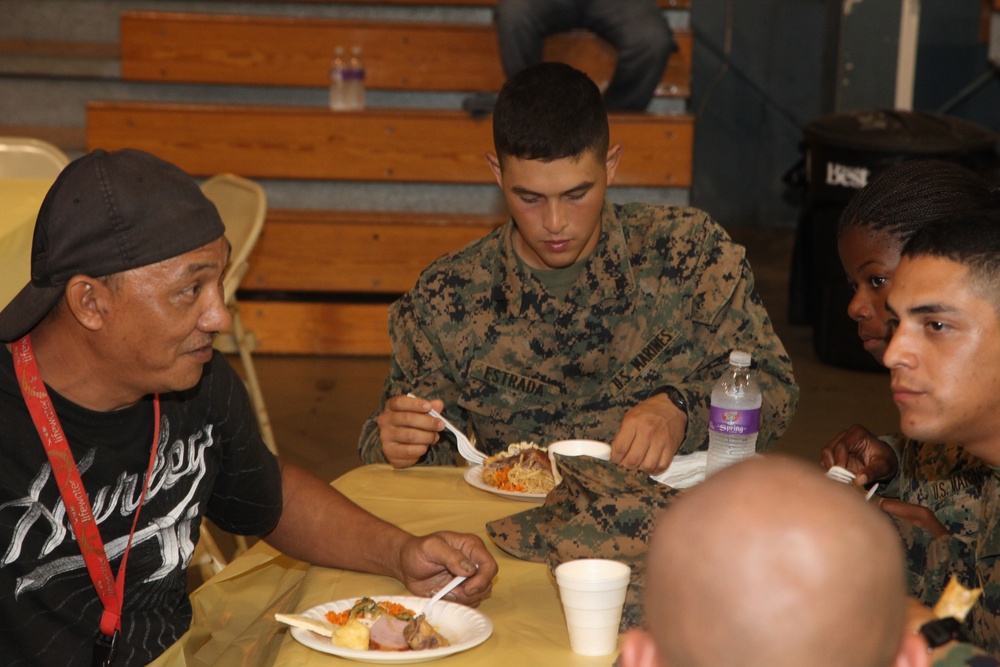 Marines help Yigo celebrate during Guam’s National Guard send-off