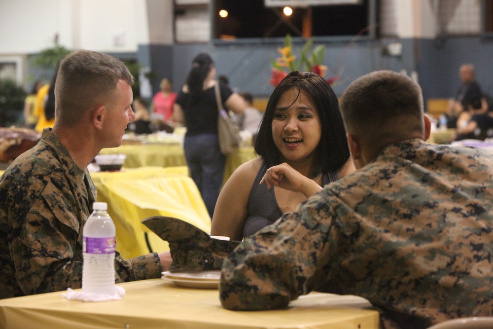 Marines help Yigo celebrate during Guam’s National Guard send-off