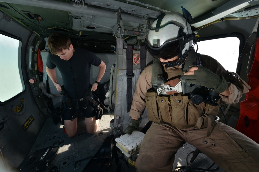 HSC-26 search and rescue training simulation