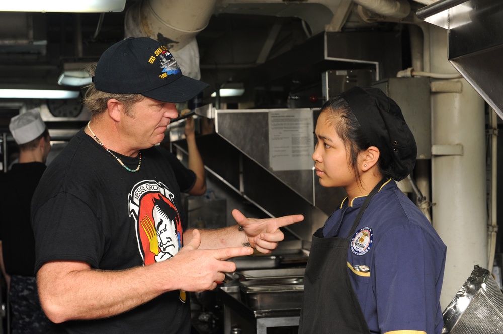 Celebrity chefs aboard USS John C. Stennis