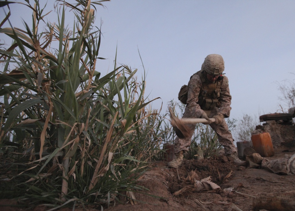 Digging up a cache