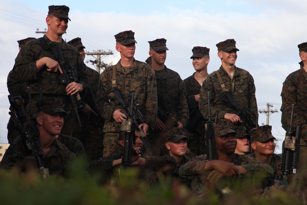 Marines march the sun up for NCTS