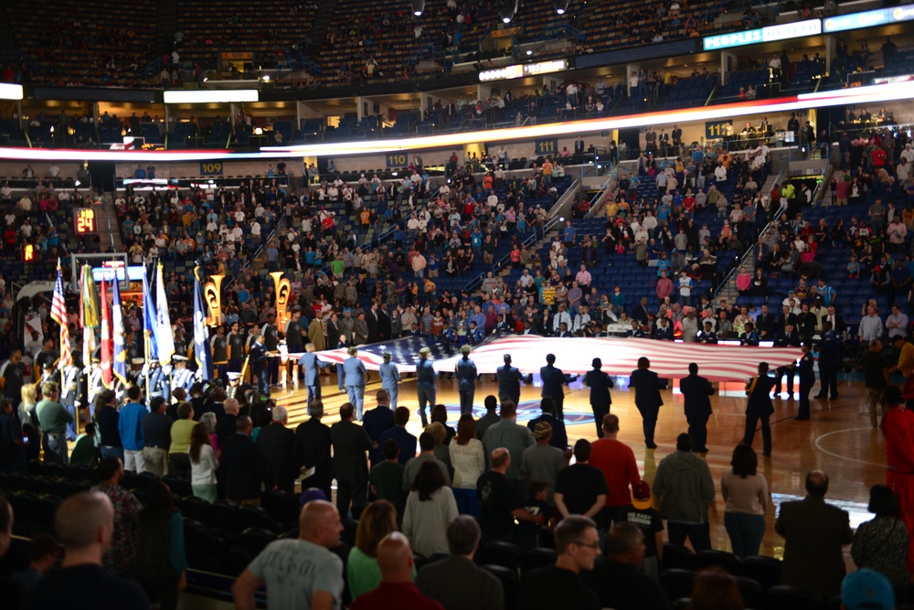 New Orleans Arena Military Appreciation Night