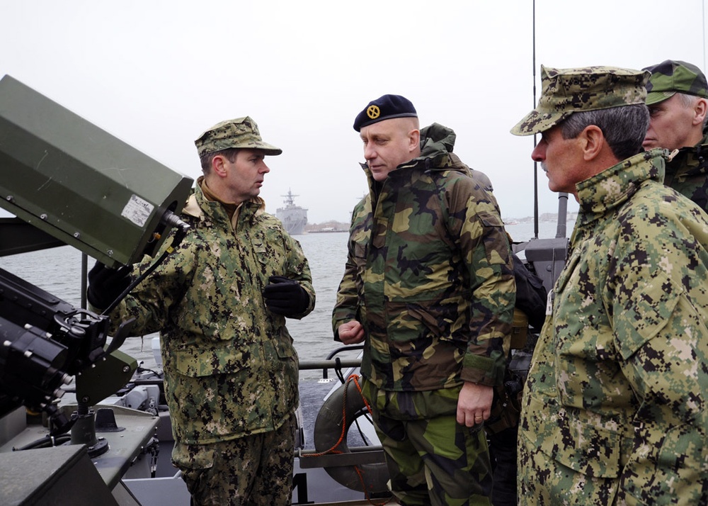 Swedish navy visits Riverine Squadron and Navy EOD unit