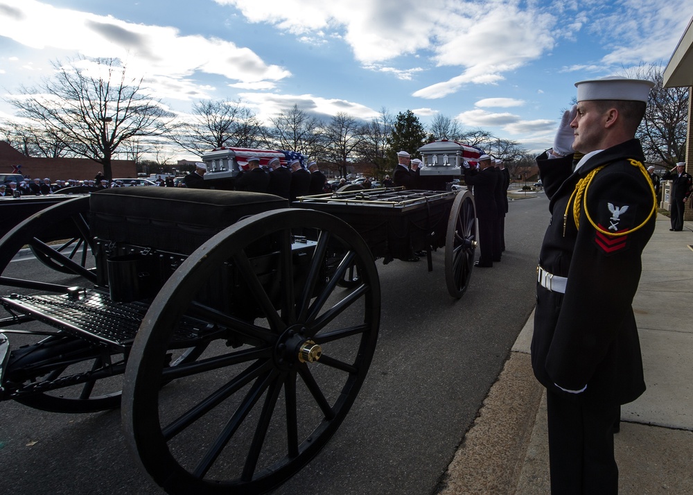 Military funeral for 2 USS Monitor sailors