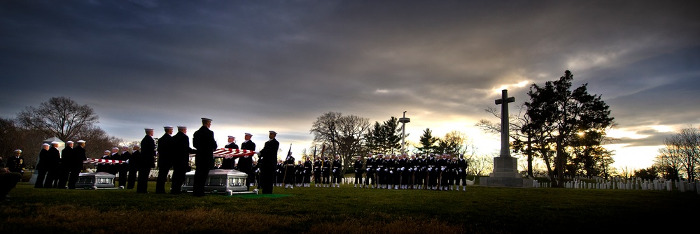 Military funeral for 2 USS Monitor sailors