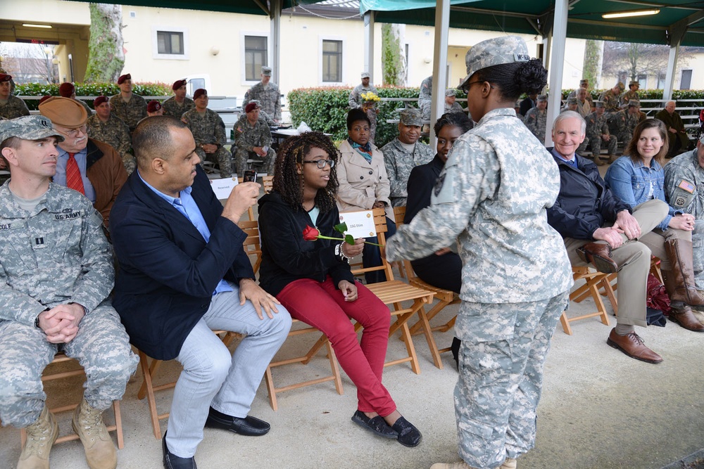 Change of responsibililty ceremony HHC USAG Vicenza