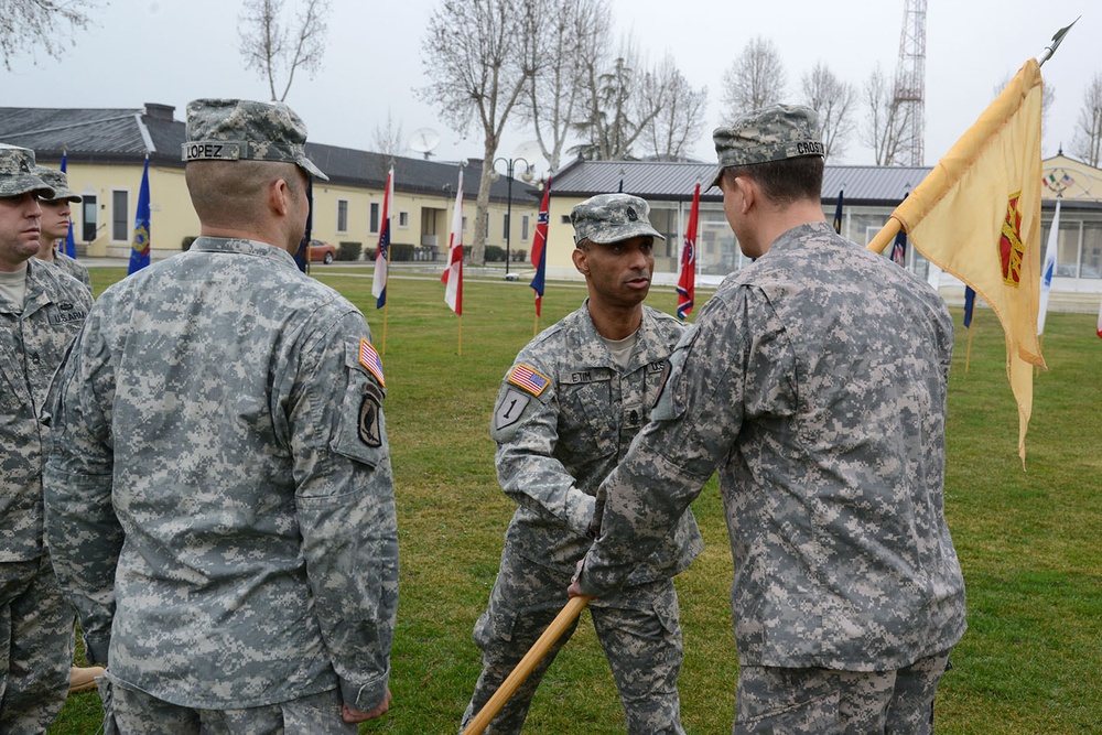 Change of responsibililty ceremony HHC USAG Vicenza