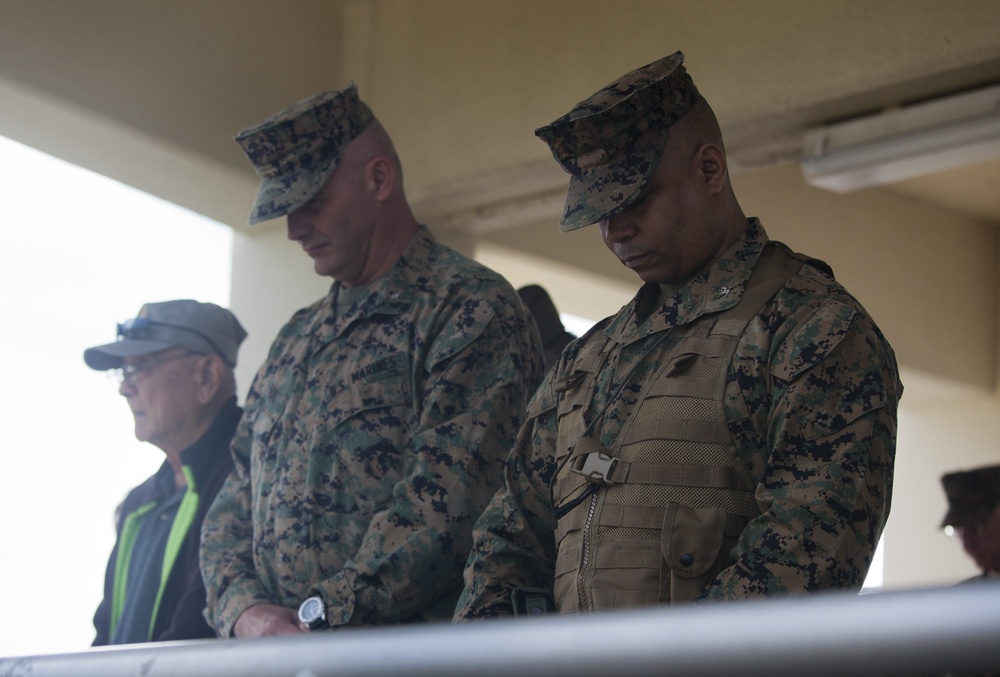 Change of command at Camp Kinser