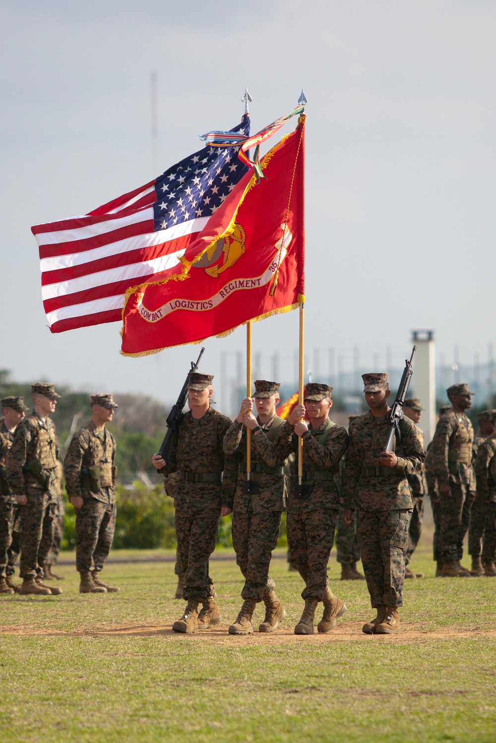 Change of command at Camp Kinser