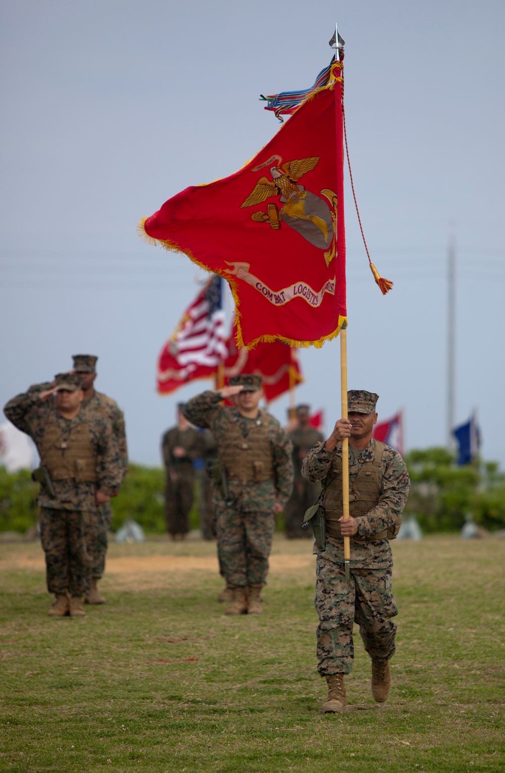 Change of command at Camp Kinser