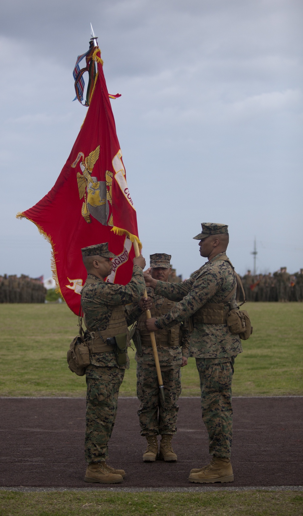 Change of command at Camp Kinser