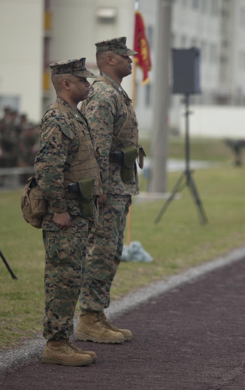 Change of command at Camp Kinser