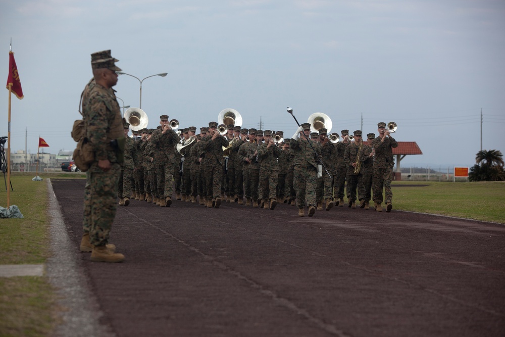 Change of command at Camp Kinser