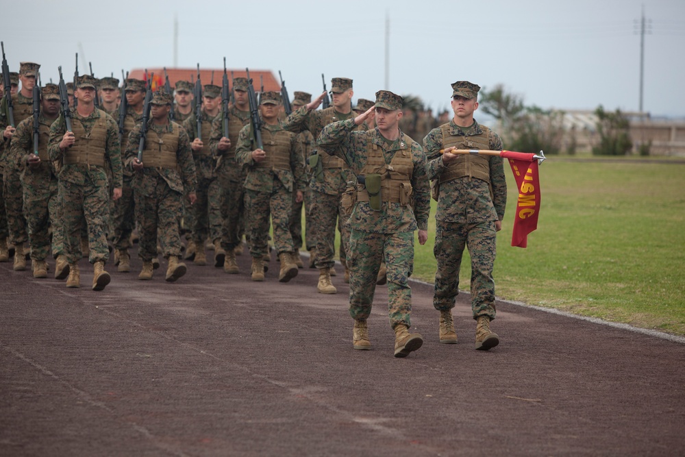 Change of command at Camp Kinser