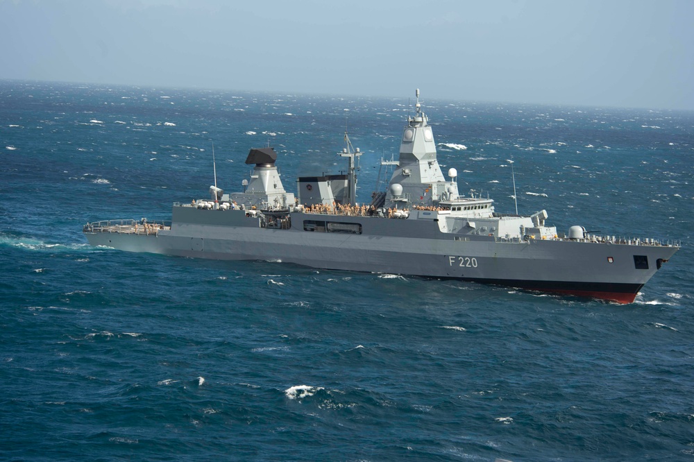 German navy frigate FGS Hamburg