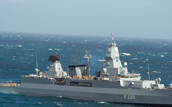German navy frigate FGS Hamburg